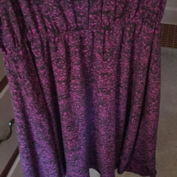 Rebecca Taylor 100% Silk Purple & Black Dress Sz 4 - Picture 7 of 8